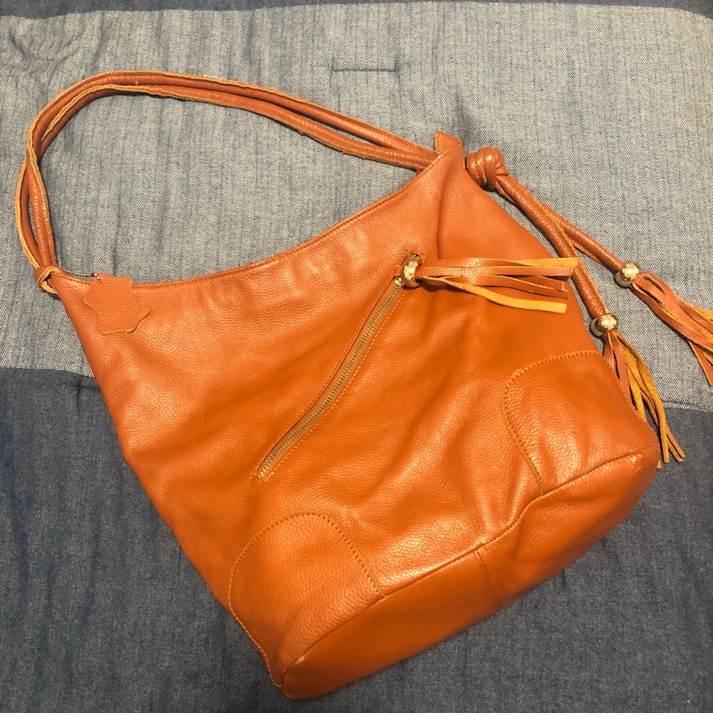 Great leather brown bag from Florence, Italy